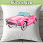Preview: Bügelbild Cabrio rosa